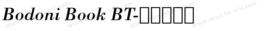 Bodoni Book BT字体转换